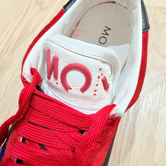 Moncler Horace low-top sneakers in a tricolor suede and nylon Unisex M8 W10 - Picture 10 of 15